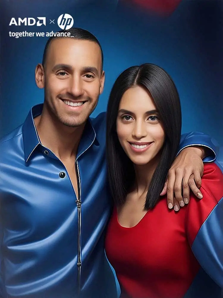 עמדת צילום בינה מלאכותית לאירועי חברה