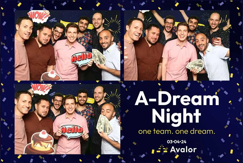 עמדת צילום מסך ירוק לאירוע חברה תמונות סטריפים