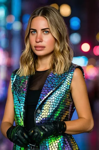 Leonardo Kino XL Adva Dadon as a stylish cyberpunk journalist 2