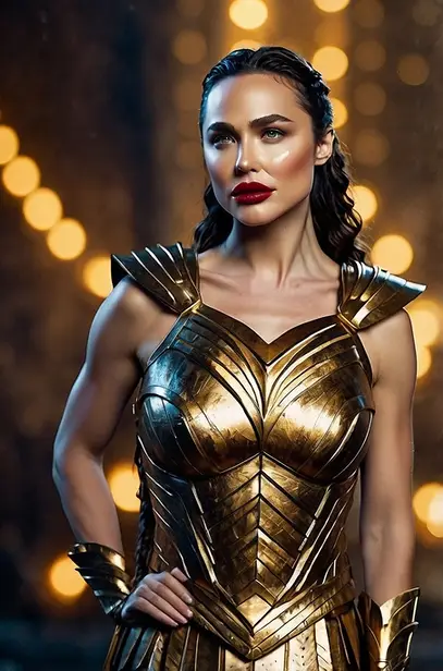 Leonardo Kino XL Gal Gadot as an ancient Greek warrior goddess 0