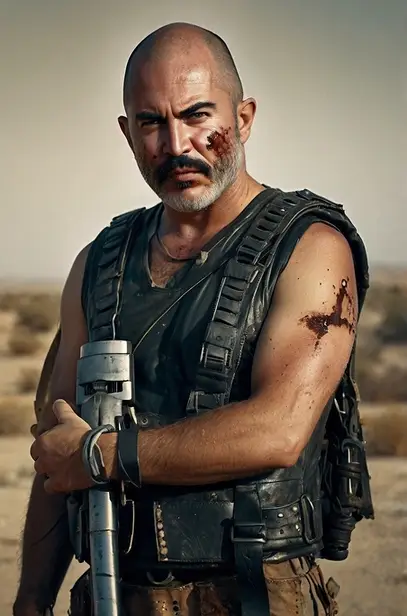 Leonardo Kino XL Lior Raz as a postapocalyptic warrior dusty d 3