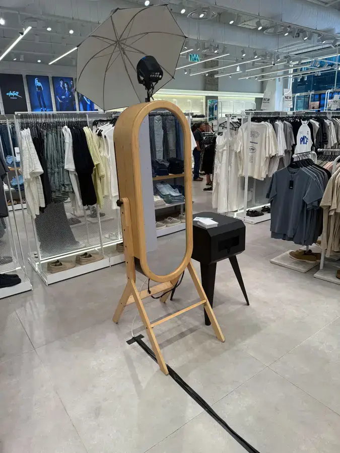 מראת צילום רטרו לסניף קסטרו